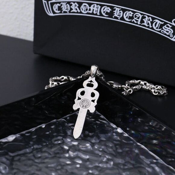 Chrome Hearts Silver Sword Pendant Necklace - Picture 2 of 5